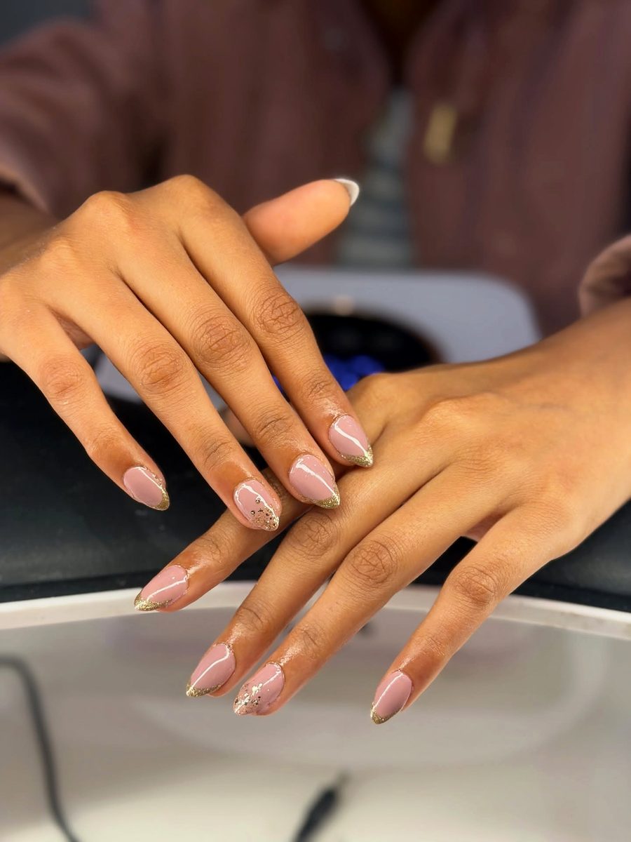 Soft nude almond extensions